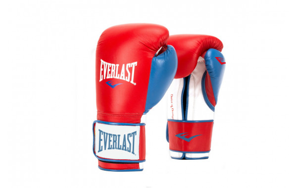 Перчатки тренировочные Everlast Powerlock PU 16oz красн/син. P00000730 600_380