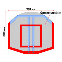 Щит стритбольный из оргстекла Glav 01.212.006