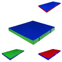 Мат гимнастический 100x100x10см винилискожа складной в 2 сложения (холлослеп/холлофайбер) Dinamika ZSO-001336