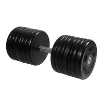 Гантель классик MB Barbell с вращающейся ручкой 58 кг MB-FdbEM-B58