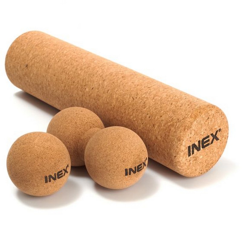 Массажный ролл Inex Cork Roller CORKROLLER 40х10 см, пробка 800_800