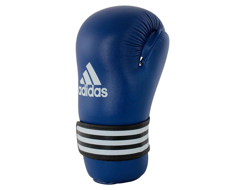 Перчатки полуконтакт Adidas WAKO Kickboxing Semi Contact Gloves синие adiWAKOG3 979_800