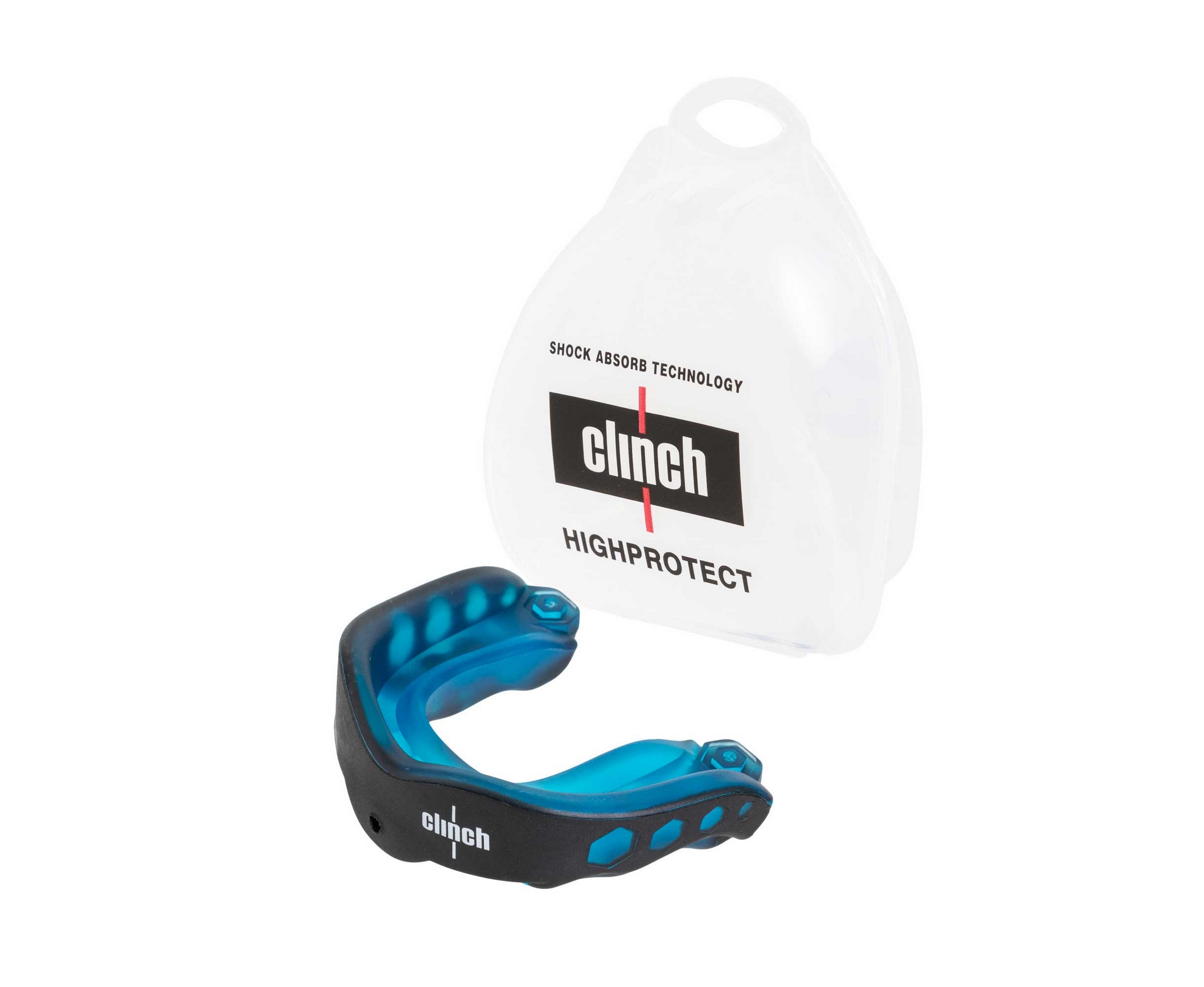 Капа одночелюстная Clinch Pro Triple Layer Mouthguard C515 черно-синий 2000_1639