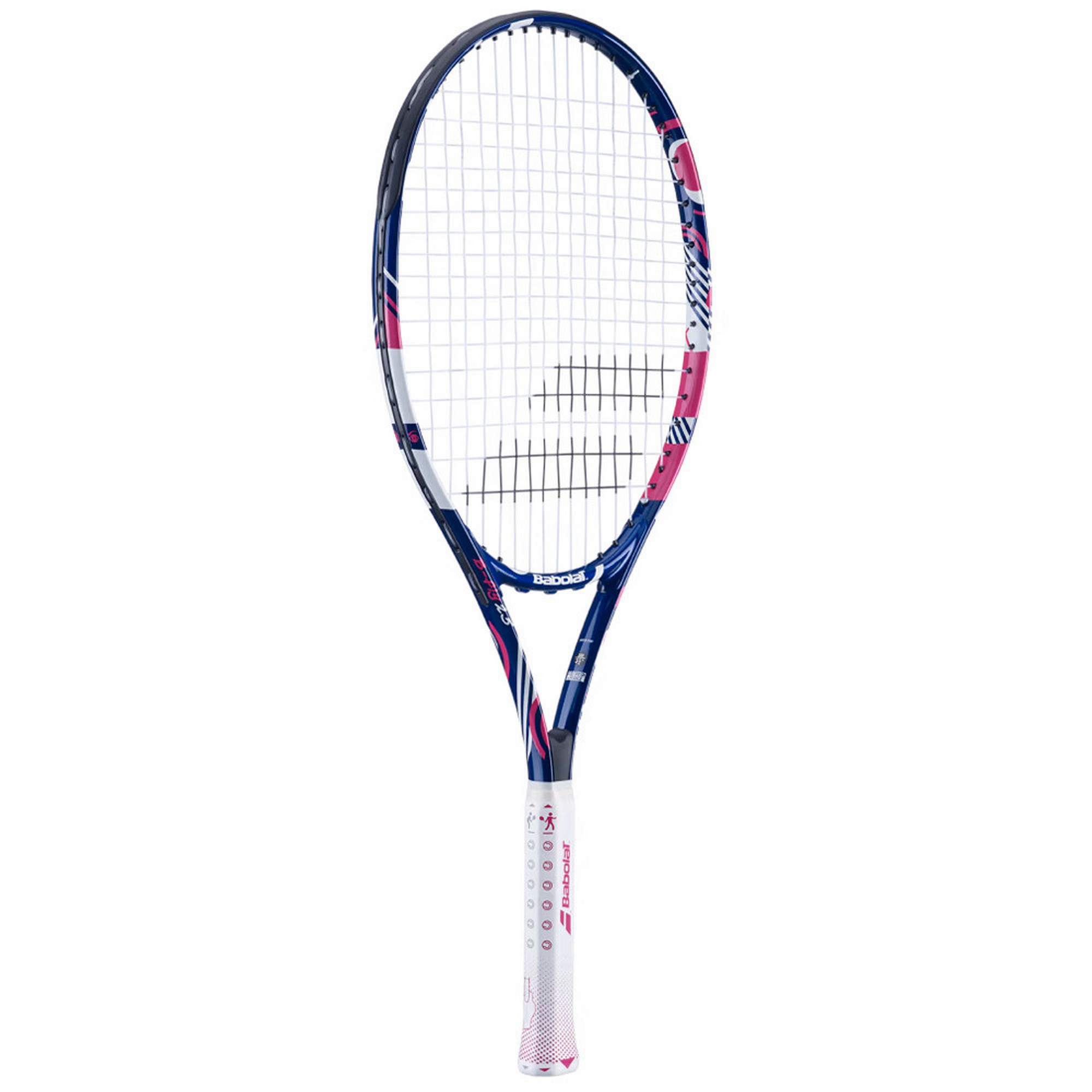 Ракетка для большого тенниса детская Babolat B`FLY 25 Gr00 140487 сине-розовый 2000_2000