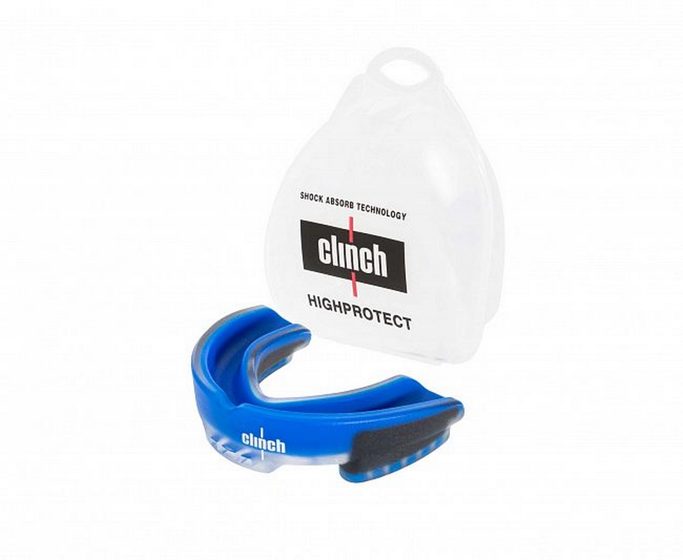 Капа одночелюстная Clinch Contender Triple Layer Mouthguard C513 сине-черный 976_800